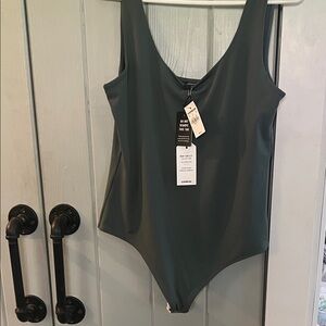 Express Dark Green One-Piece Swimsuit